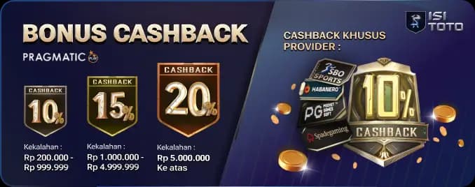 3# CASHBACK KEKALAHAN DI LIVE GAME TERBESAR